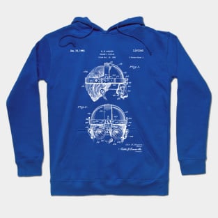 Welding Goggles Patent - Welder Art - Blueprint Hoodie